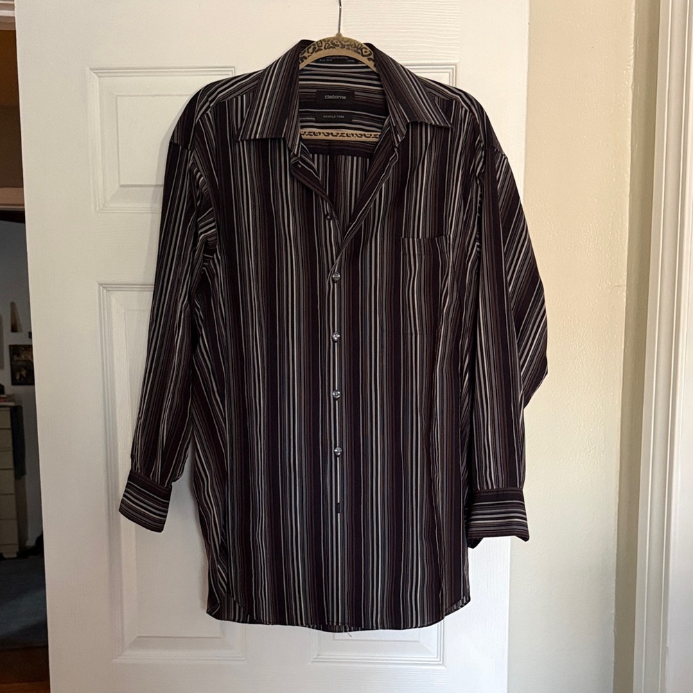 Mens striped button down